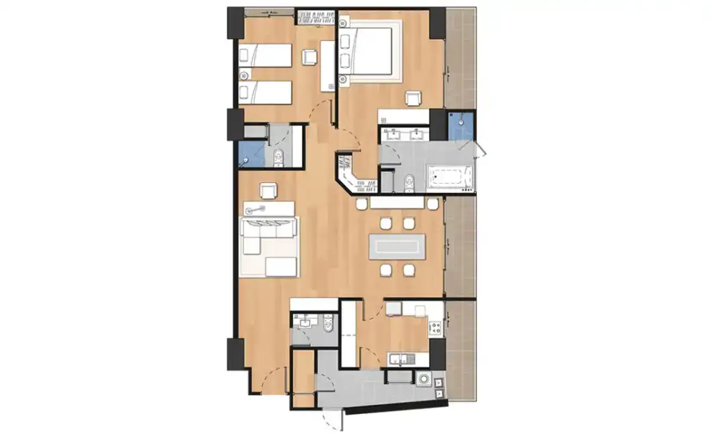 plan 2bedrooms type b