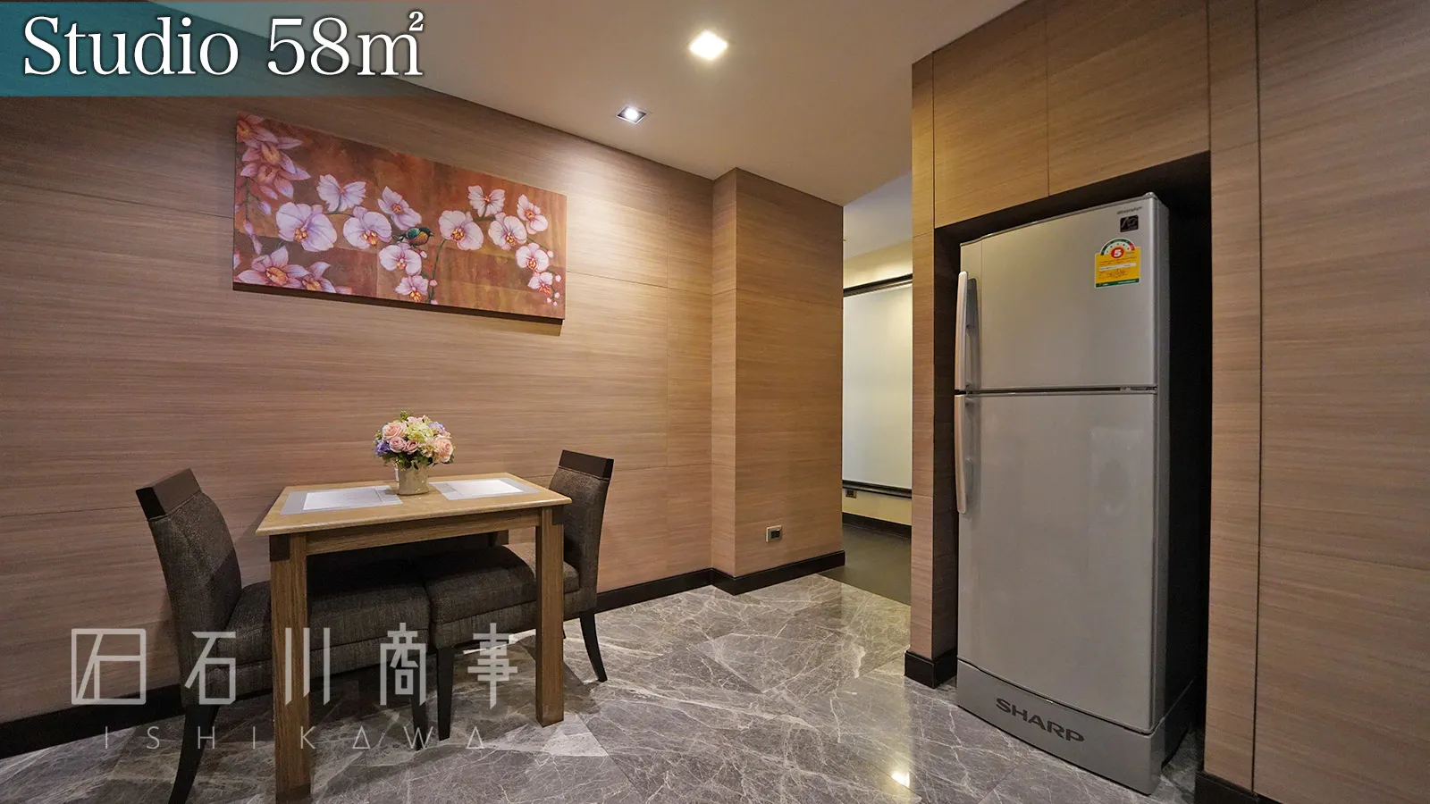 Qiss Residence, Studio 58 sqm