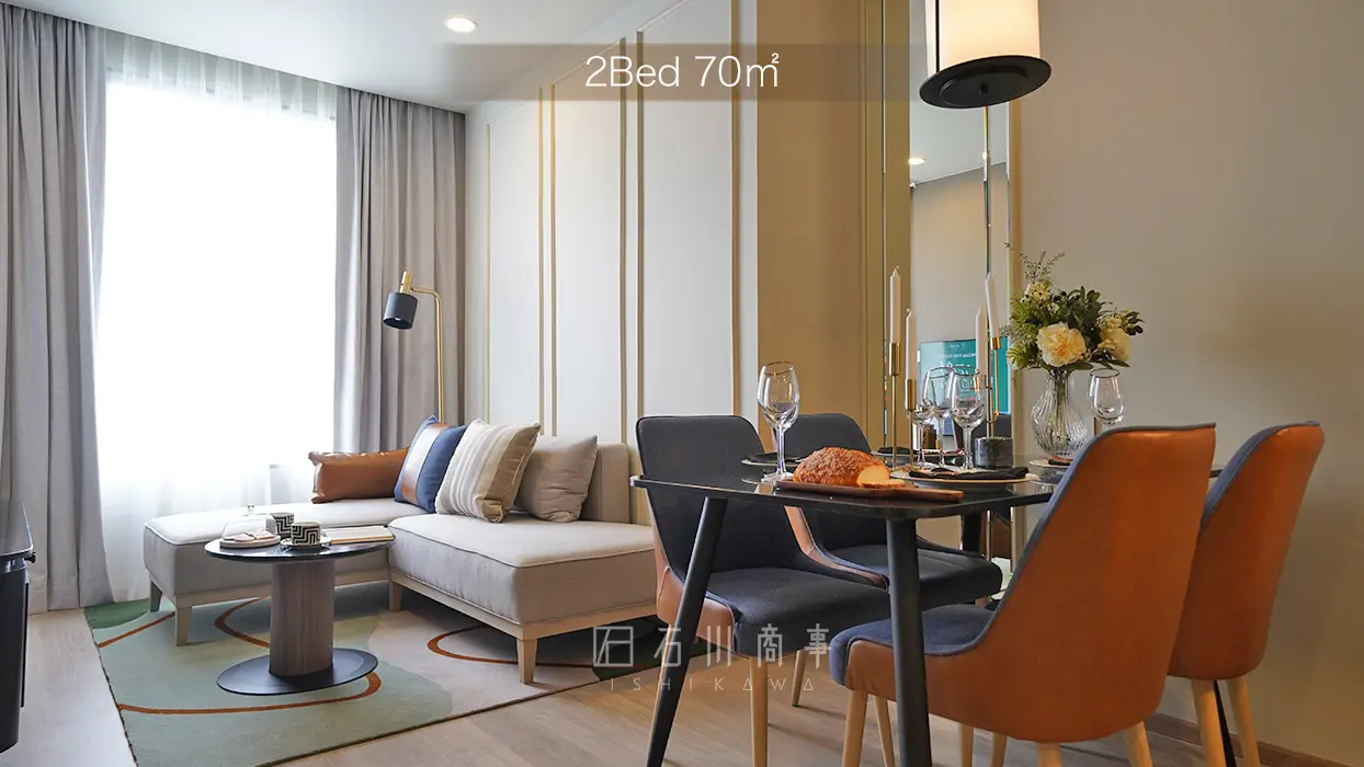 Staybridge Suites Bangkok Sukhumvit - 2Bed 70㎡ Living room